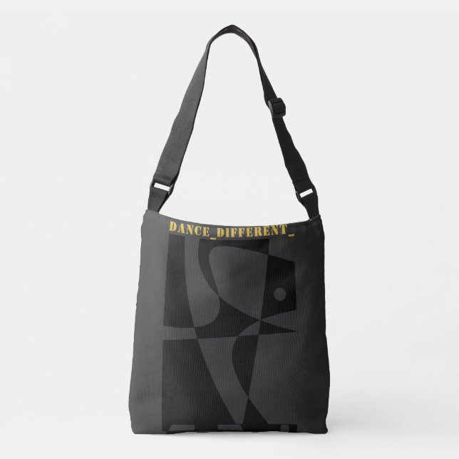 Bolsa Ajustável DANCE_DIFFERENT_ Cinza preto (Frente)