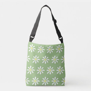 Bolsa Ajustável DaTECY Daisy Crossbody Bag (Sage Green & White)