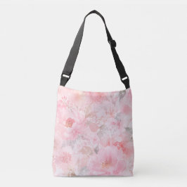 Bolsa Ajustável Desabrochar Rosado Aquarela Floral