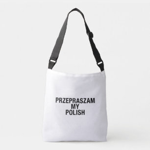 Bolsa Ajustável Desculpe Meu idioma polonês
