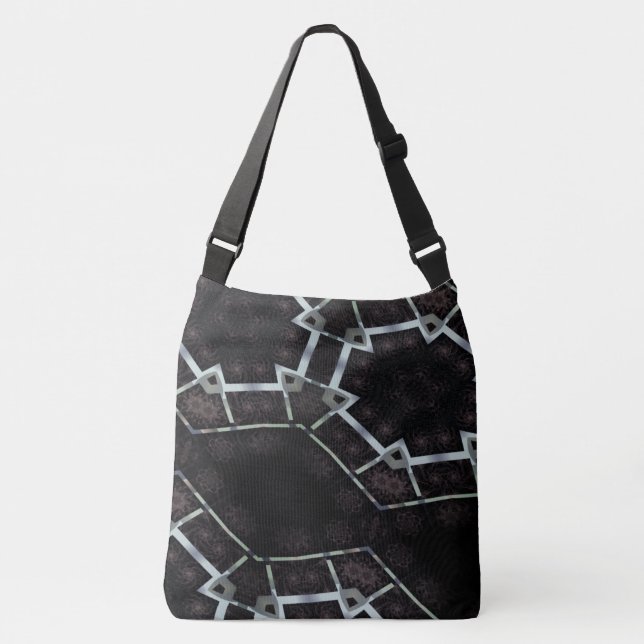 Bolsa Ajustável DESENHAR MODERN em cinza preto (Frente)