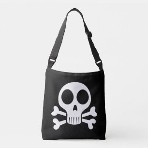 Bolsa Ajustável Desenho de Caveira Pirata