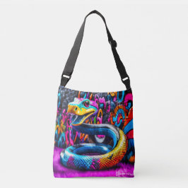 Bolsa Ajustável desenho de cobra em estilo grafite