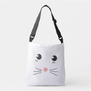 Bolsa Ajustável Desenho de linha de rosto de gato