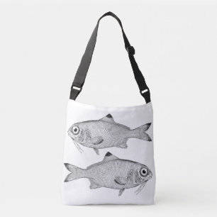 Bolsa Ajustável Desenho de peixe-safra