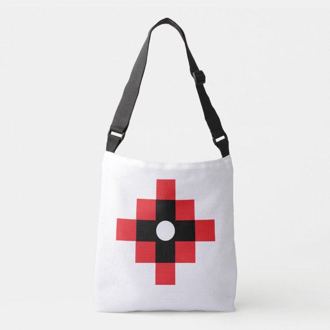 Bolsa Ajustável Desenho Geométrico Cruz Inka Elegante (Frente)