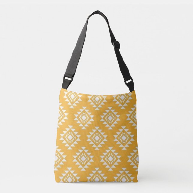 Bolsa Ajustável Design Aztec Amarelo (Frente)