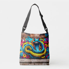 Bolsa Ajustável design cobra de estilo grafite do