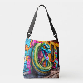 Bolsa Ajustável design cobra de estilo grafite do