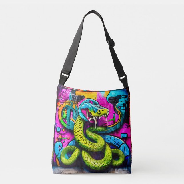 Bolsa Ajustável design cobra de estilo grafite do (Frente)