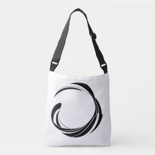 Bolsa Ajustável Design de Círculo de Redemoinho Abstrato – obra de