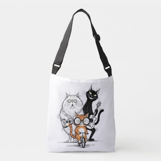 Bolsa Ajustável Design de desenho animado Cat Bag (Frente)