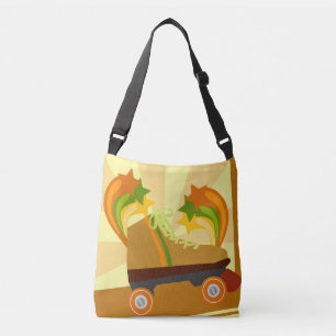 Bolsa Ajustável Design de desenho do Skate do cilindro dos Anos se