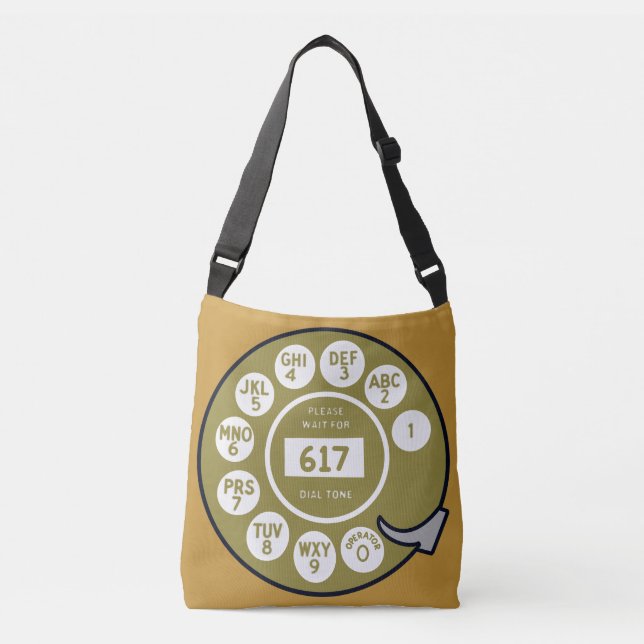 Bolsa Ajustável Design de Discagem de Telefone Rotativo (Frente)