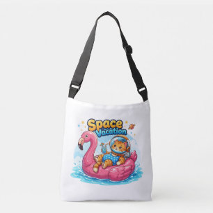 Bolsa Ajustável Design de Férias do Gato Espacial Kawaii