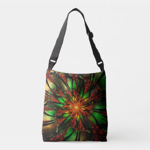 Bolsa Ajustável design de flor fractal abstrato.