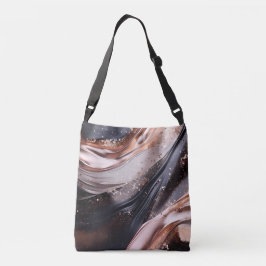 Bolsa Ajustável Design de fundo preto e Rosa Dourado