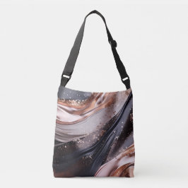 Bolsa Ajustável Design de fundo preto e Rosa Dourado