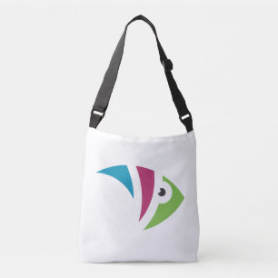 Bolsa Ajustável design de ilustração colorida de peixes aquários