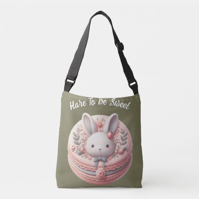 Bolsa Ajustável Design de Macaron de Lebre Personalizado para Ser  (Frente)