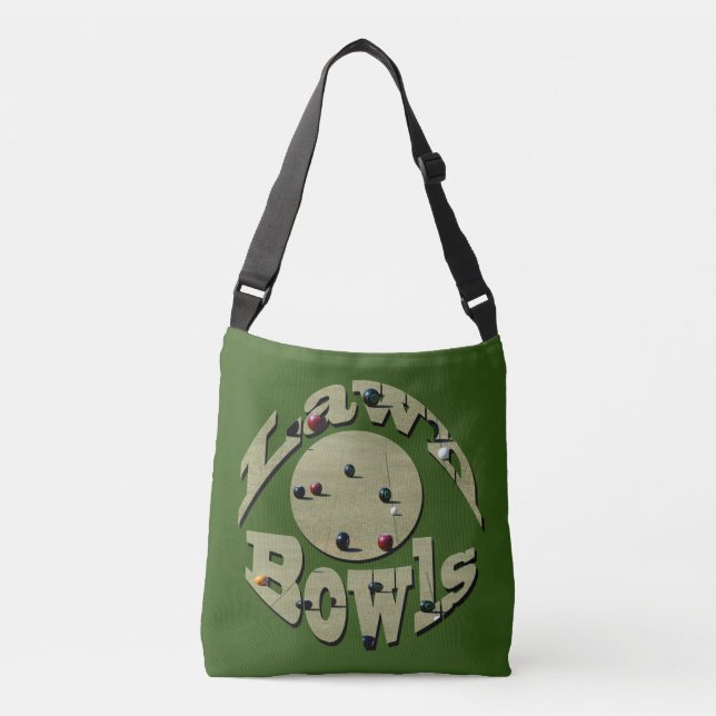 Bolsa Ajustável Design de Nome Circular de Bolinhos de Camarão, (Frente)