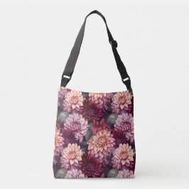 Bolsa Ajustável Design de Padrão de Dahlia Rosa-Vermelho-Cria