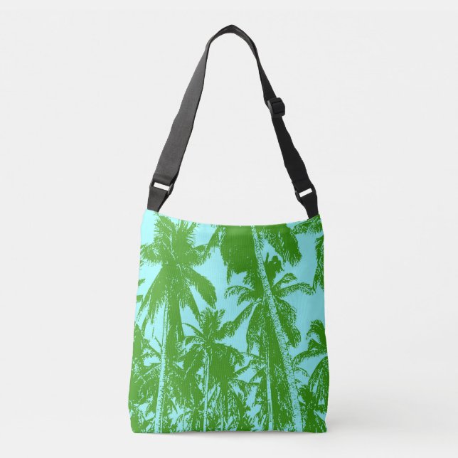 Bolsa Ajustável Design de Palmeiras Gráficas (Frente)
