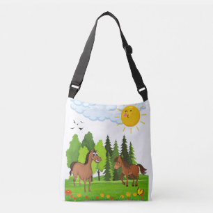 Bolsa Ajustável Design de pequenos cavalos para crianças