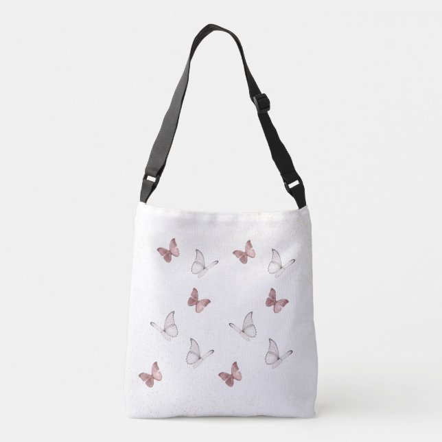 Bolsa Ajustável Design de saco estético de toalhas de borboleta (Verso)