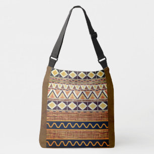 Bolsa Ajustável Design de Vintage, Padrão de Onda Étnica Decorativ