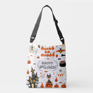 Bolsa Ajustável Design de Vintage Set de Elementos do Dia das Brux