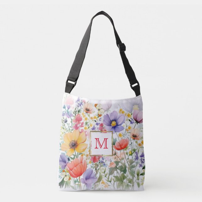 Bolsa Ajustável Design Floral Bonito Personalizado (Frente)
