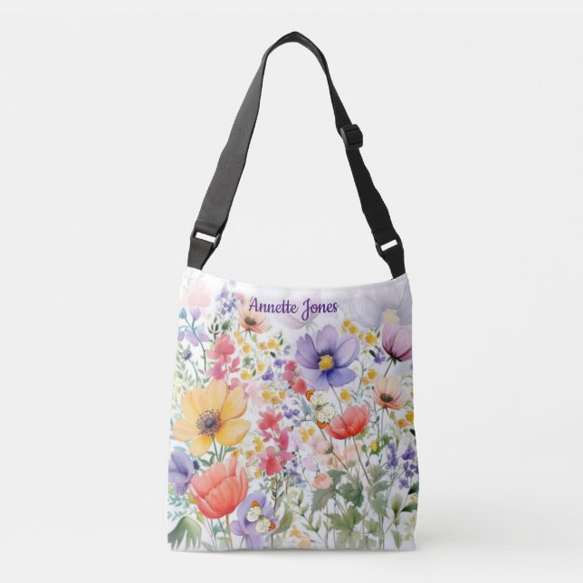 Bolsa Ajustável Design Floral Bonito Personalizado (Frente)