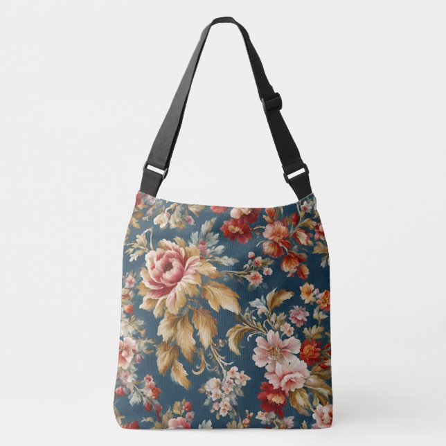 Bolsa Ajustável Design Floral sofisticado italiano (Frente)