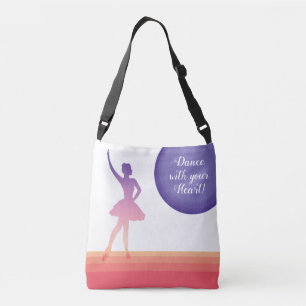 Bolsa Ajustável Design poligonal da cor da dança da silhueta da