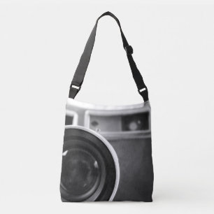 Bolsa Ajustável Deslocamento da Câmera de Filme Vintage Preto e Br