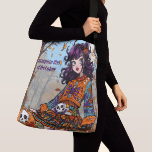 Bolsa Ajustável Dia das Bruxas,Estilo Assustador de Outono, Fofo A