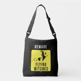 BOLSA AJUSTÁVEL DIA DE AS BRUXAS ENGRAÇADO BEWARE FLYING WITCHES