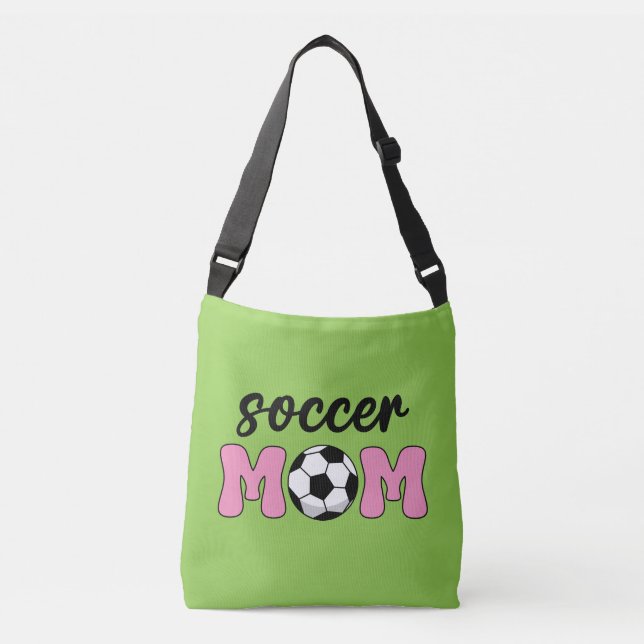 Bolsa Ajustável Dia de as mães da mãe do futebol (Frente)