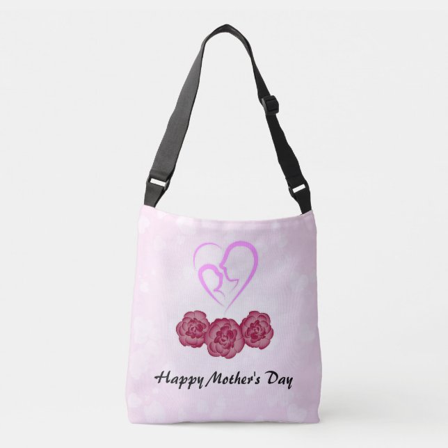 Bolsa Ajustável Dia de as mães de Carnação da Mãe e Bebê (Frente)
