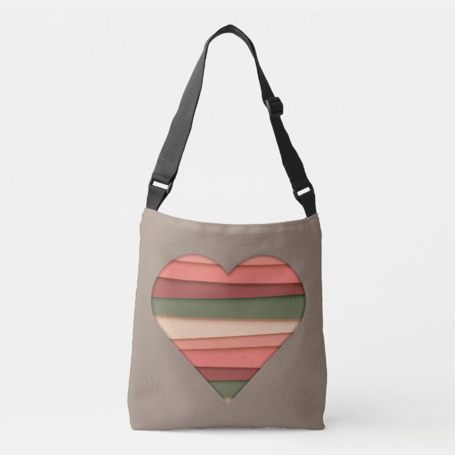 Bolsa Ajustável Dia de os namorados com amor cardíaco (Frente)