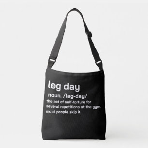 Bolsa Ajustável Dia de perna na academia Definição Treino Fitness 