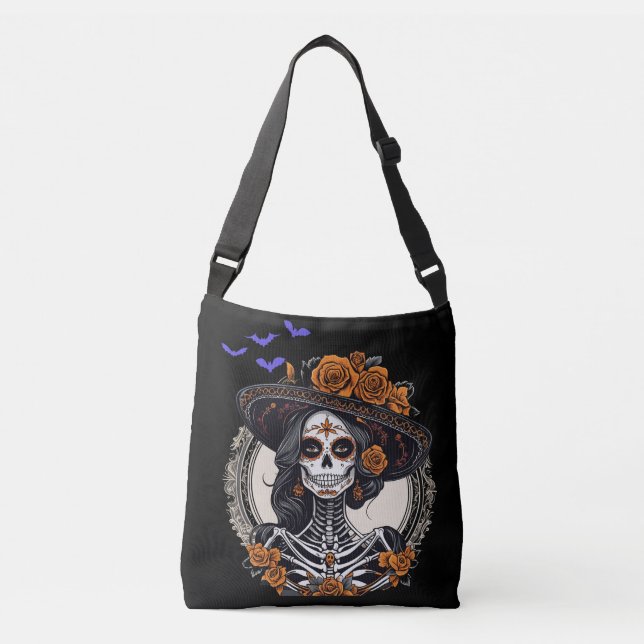 Bolsa Ajustável Dia do Corpo Morto, Halloween Night Gothic (Frente)
