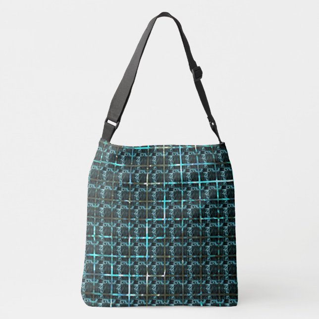 Bolsa Ajustável Diferentes xadrez, quadrados ou imagem sob grade? (Verso)