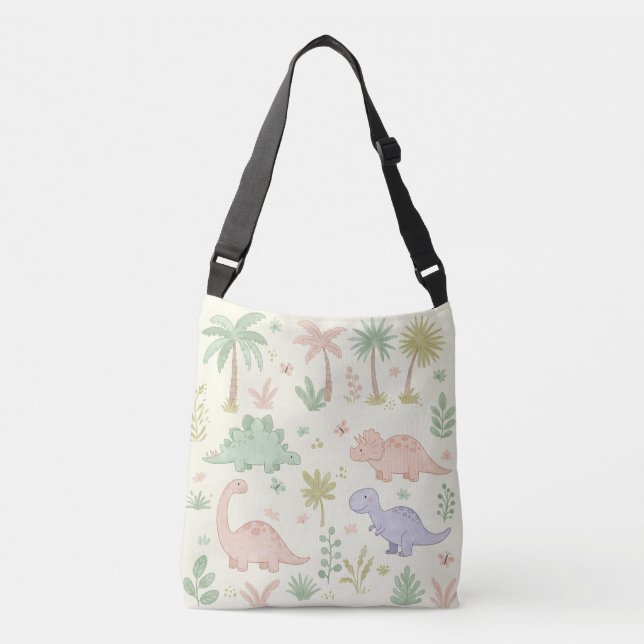 Bolsa Ajustável Dinossauros de Pastel (Frente)