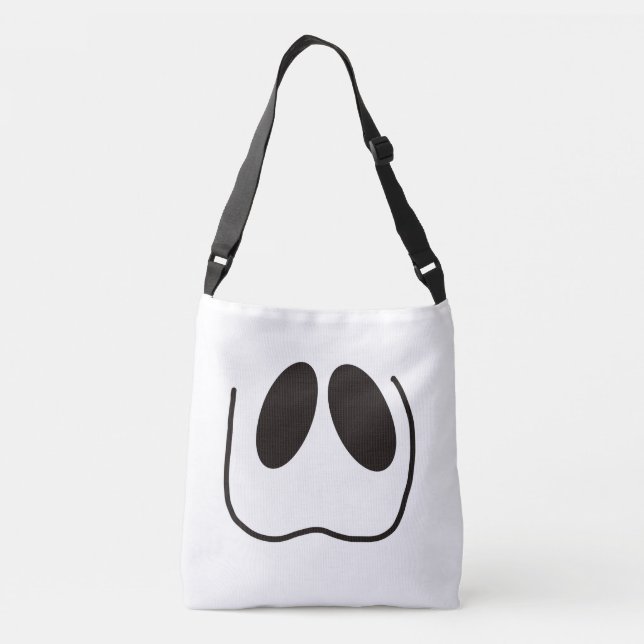 Bolsa Ajustável Diversão, assustador, cara fantasma para o Hallowe (Verso)