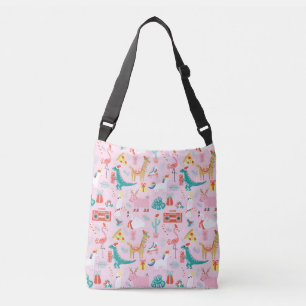 Bolsa Ajustável Diversão de Natal: Padrão Invisível De Animais.