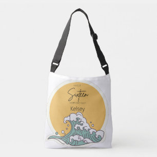 Bolsa Ajustável Doce Dezesseis Ondas em Nome do Monograma Sun