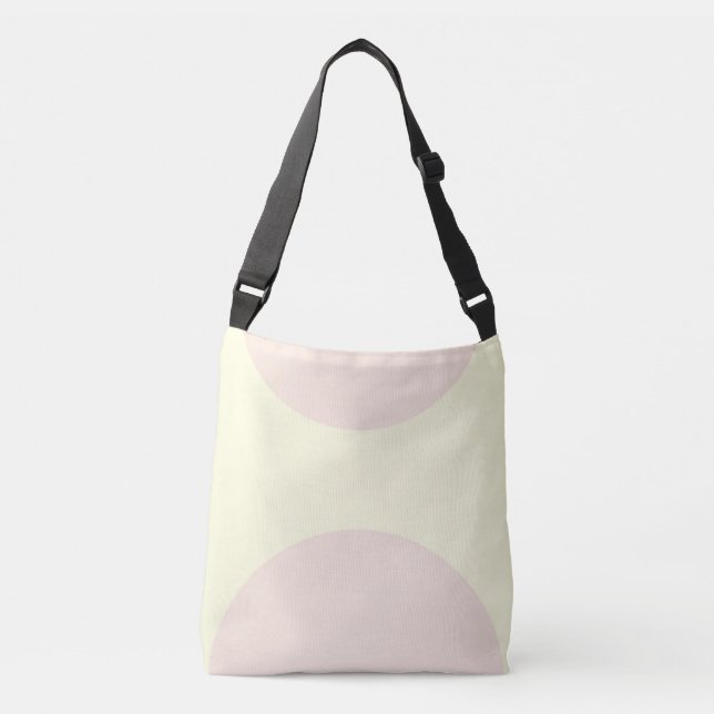 Bolsa Ajustável Dois abstrato cor-de-rosa-impressão de-rosa com (Frente)