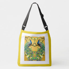 Bolsa Ajustável Dois Peacocks Azuis Indianos